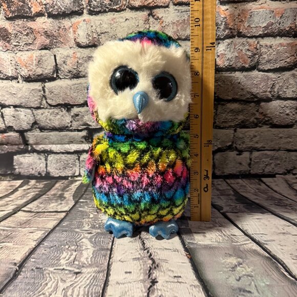 TY ARIA the OWL Beanie Boo Buddy Medium 10” Claire’s Exclusive/Retired - NEW - Picture 11 of 12